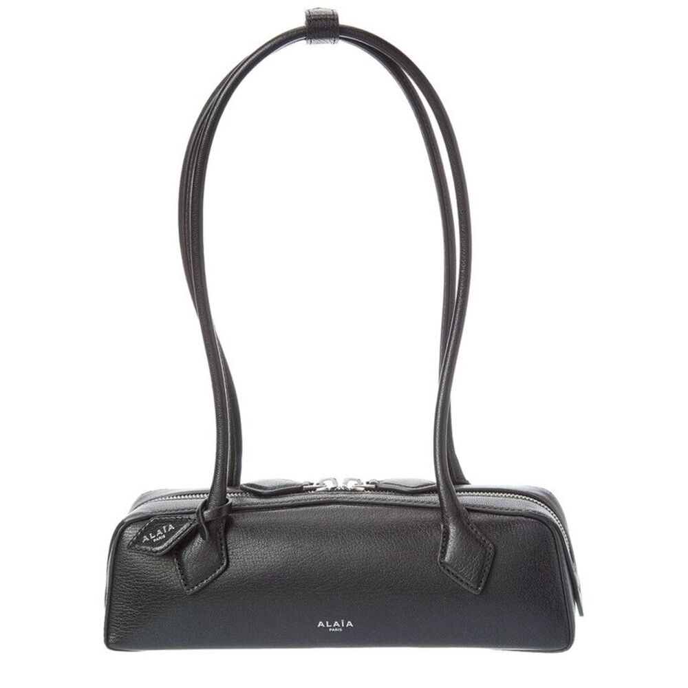Alaïa Le Teckel Leather Shoulder Bag, Black